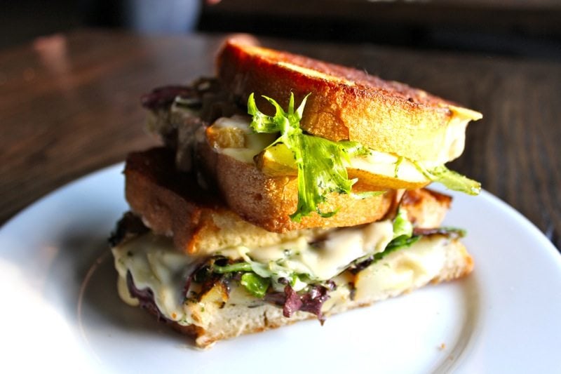 Grilled Cheese with Fontina and Caramelized Pear