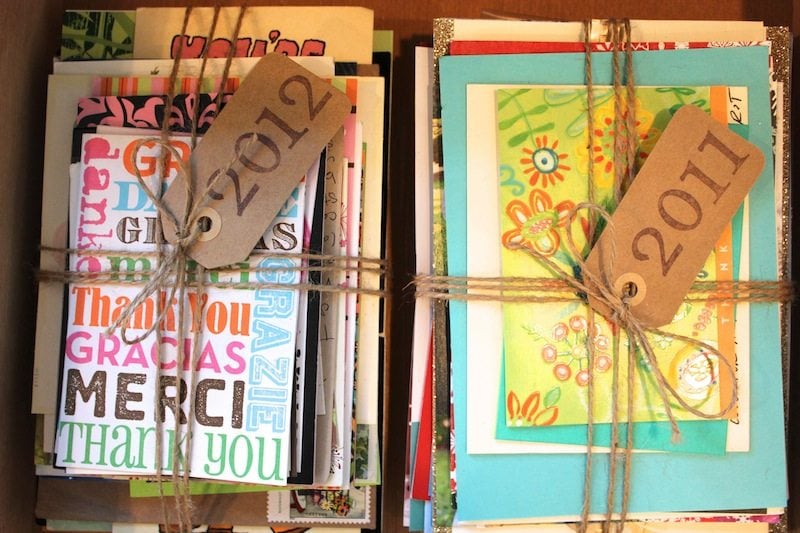 Year’s End Card Storage