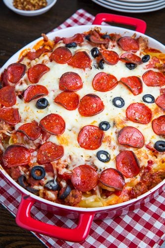 Pepperoni Pizza Casserole