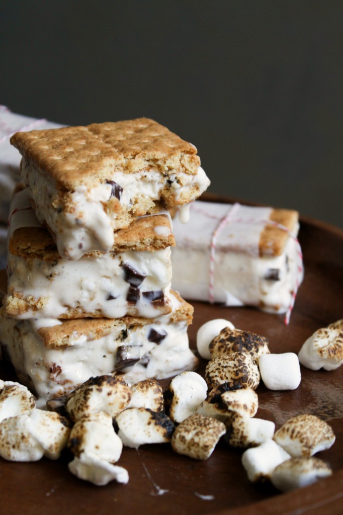 s'mores ice cream sammie