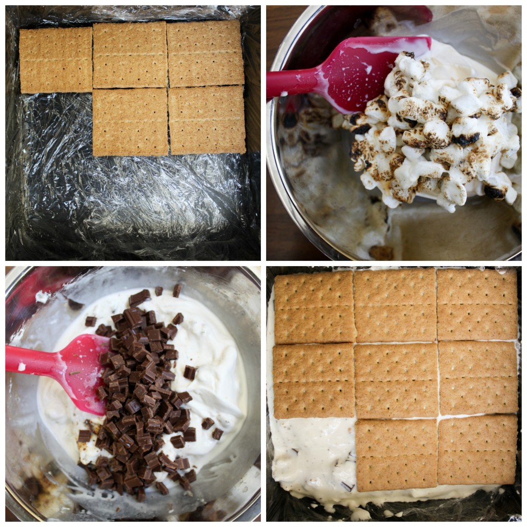 ice cream smores steps