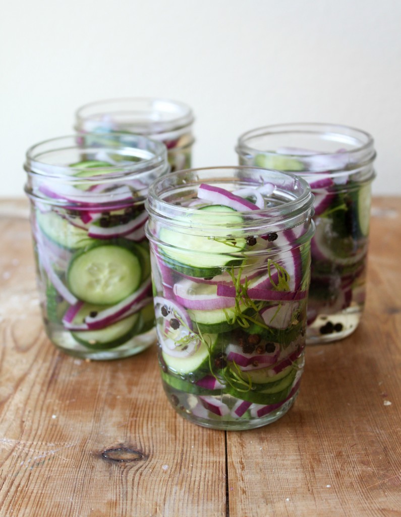 overnight sweet pickles