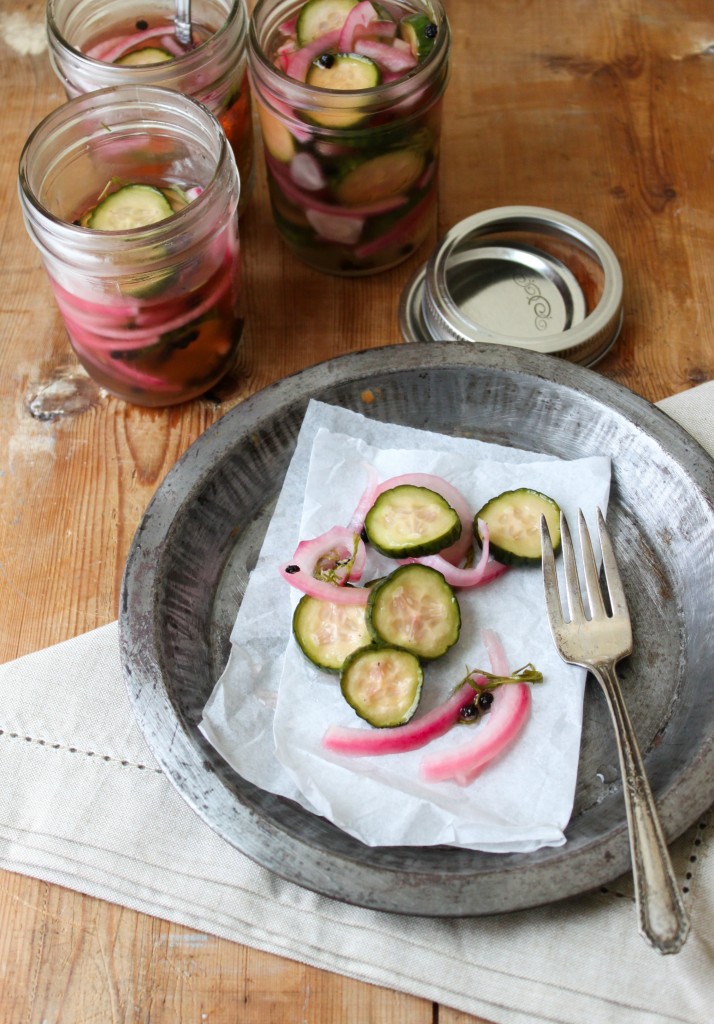 overnight sweet pickles5