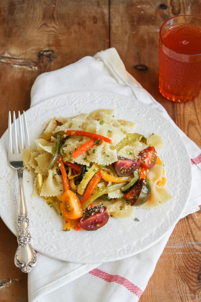 TheChic_summer pasta roasted veggies