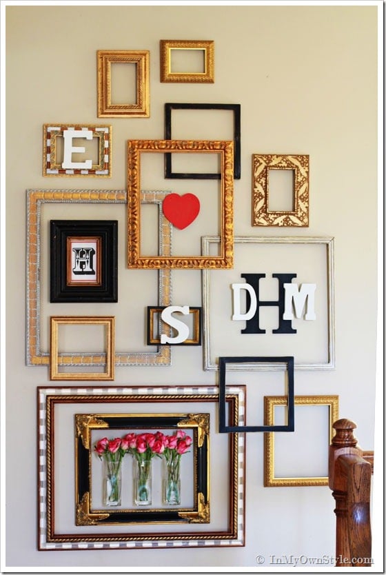 TheChic_emptyframegallerywall empty frame gallery wall