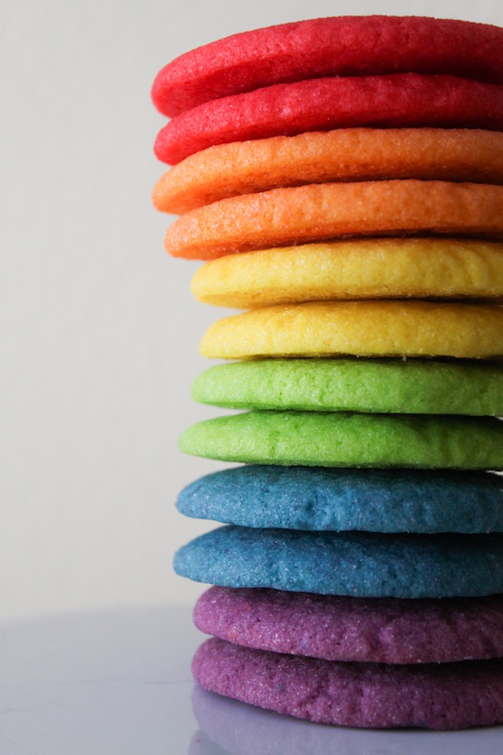TheChic_rainbow cookie stack