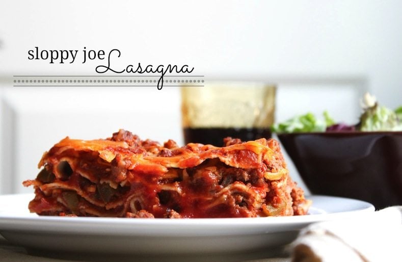 Sloppy Joe Lasagna