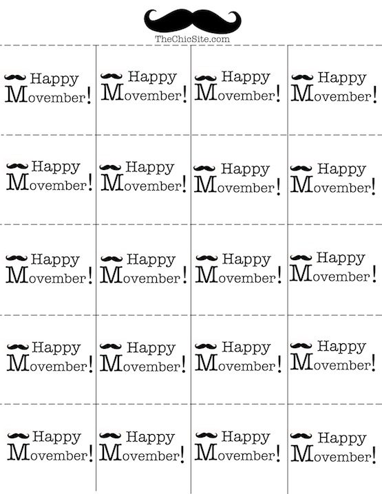 Mustache Lollipops for Movember