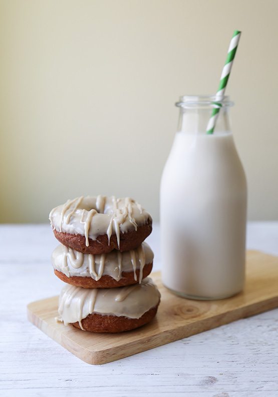 Spice Cake Doughnuts with Maple Glaze