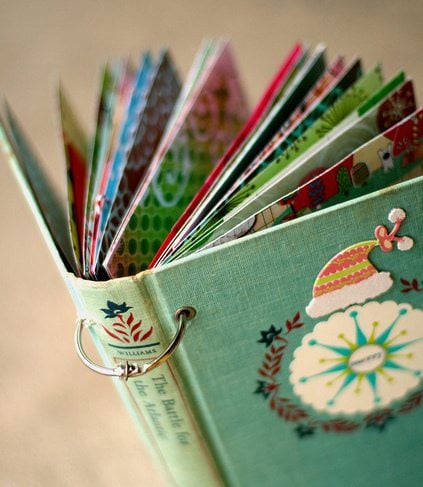 Turning Christmas Cards into Keepsakes