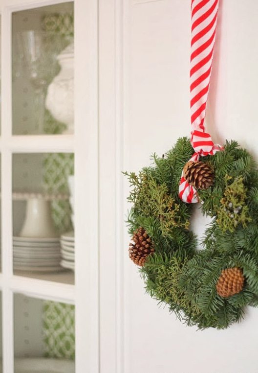 wreaths in the kitchen