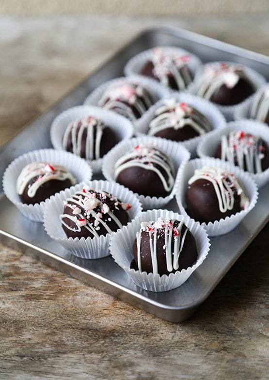 OREO Peppermint Bark Cookie Balls