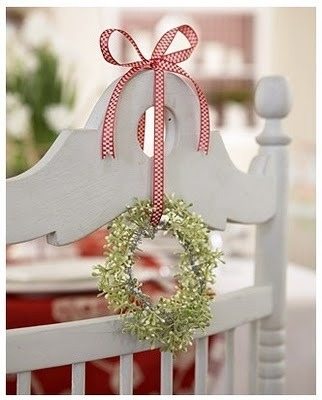 wreaths on chairs