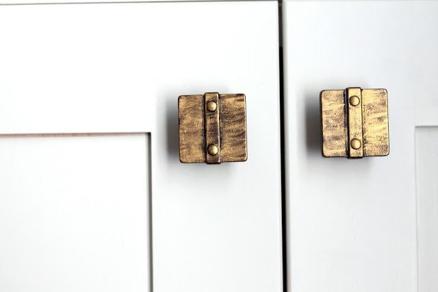 rub n buff on cabinet hardware