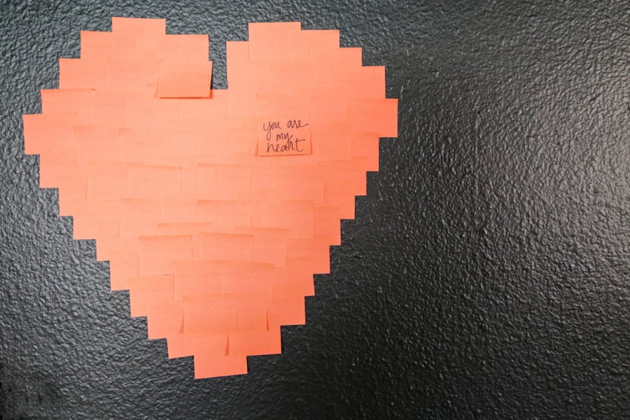 Last Minute Post-It Valentine