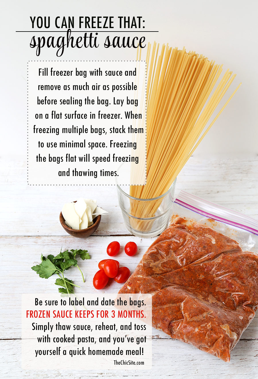 Freezing Spaghetti Sauce