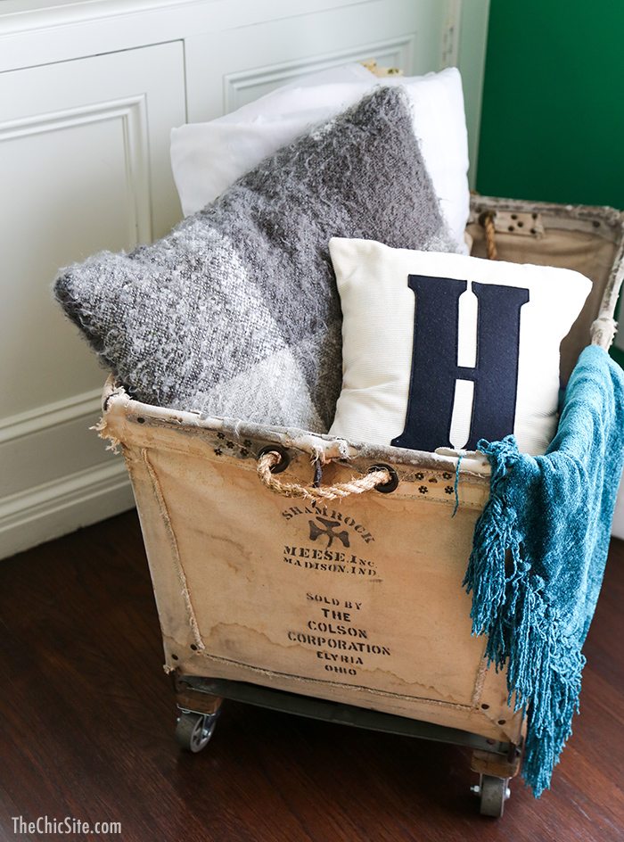 Pillow and blanket storage ideas hot sale