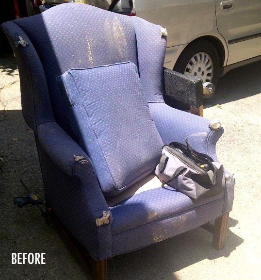before and after chair
