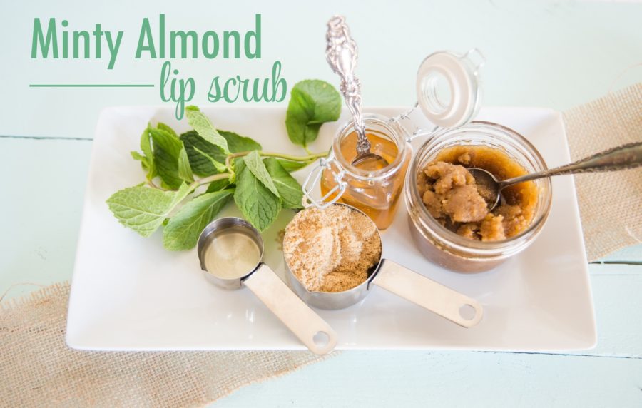 DIY Minty Almond Lip Scrub