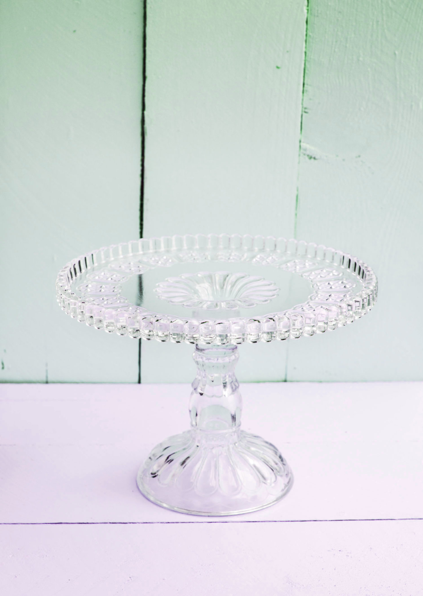 Vintage Crystal Cake Stand Thechic