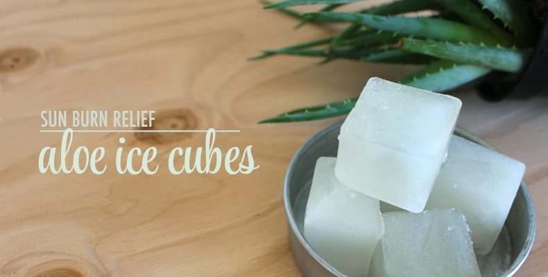 DIY Sunburn Relief - Aloe Ice Cubes