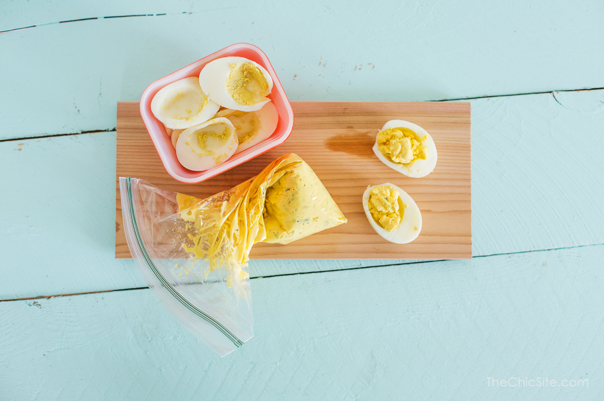 deviled egg mixture, easter tricks