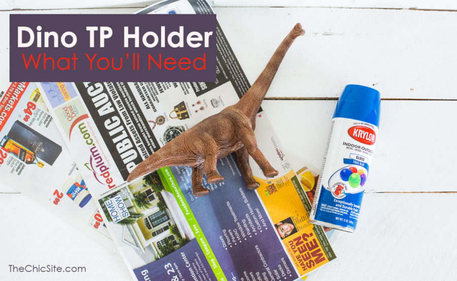 Dinosaur Toilet Paper Holder
