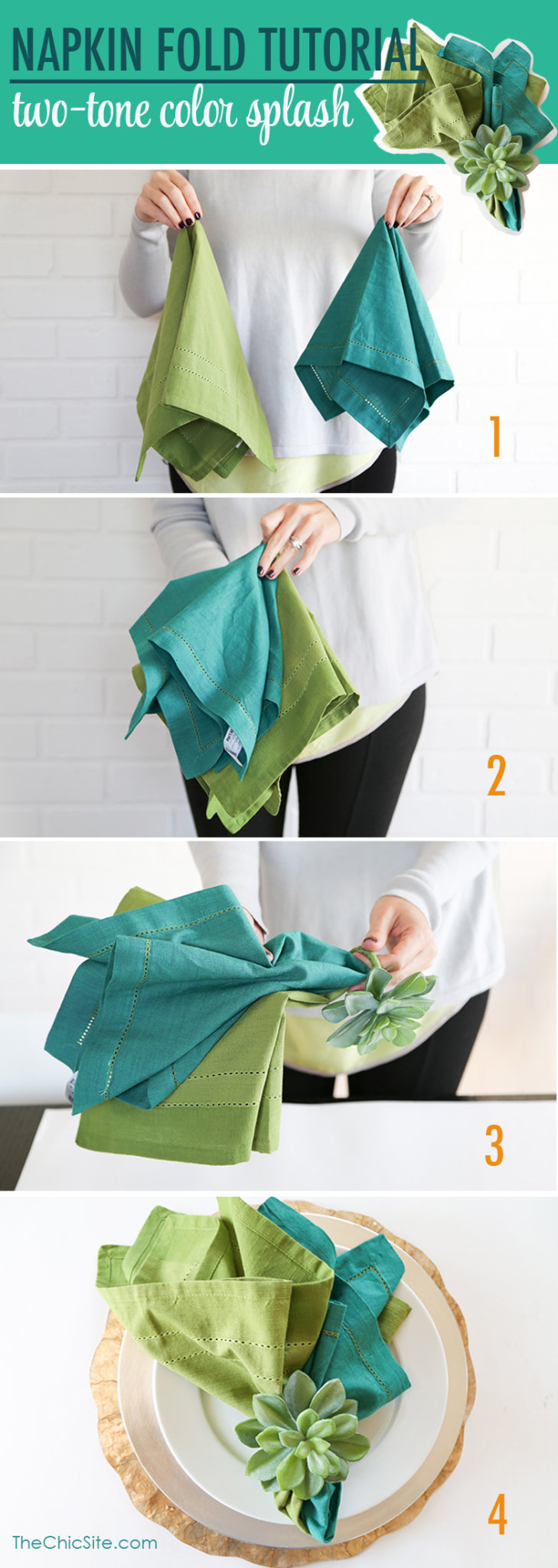 napkin fold tutorial