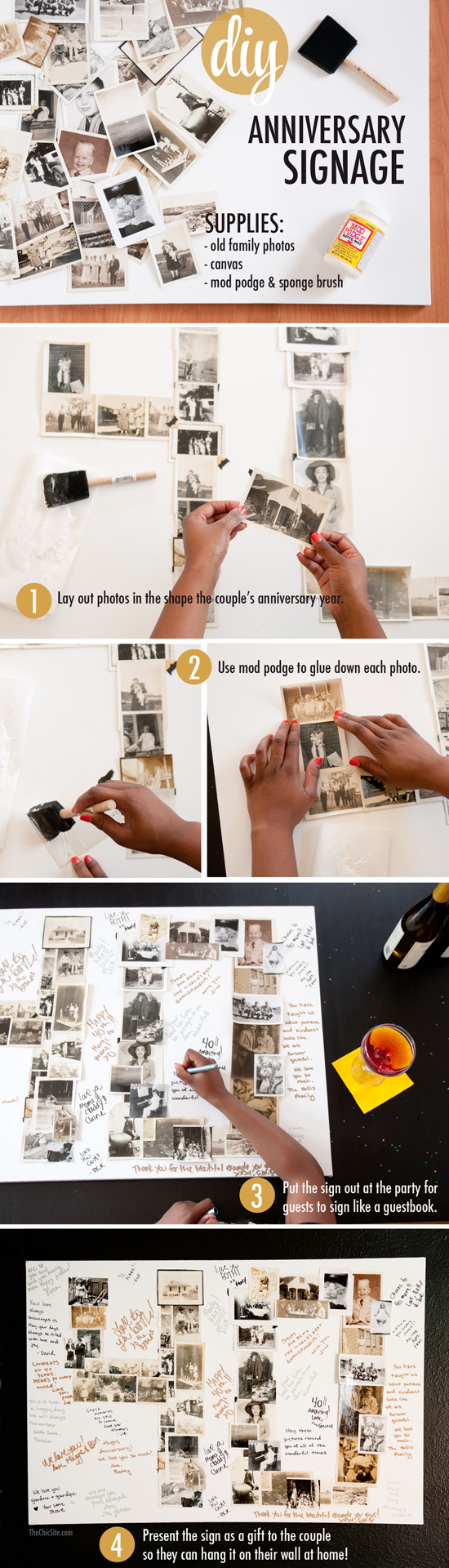 guest book for anniversary party