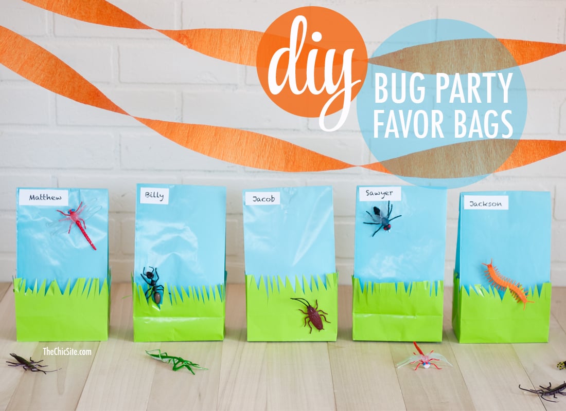 grass bug summer favor bag