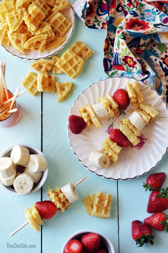 easy to make breakfast kabobs with fruit