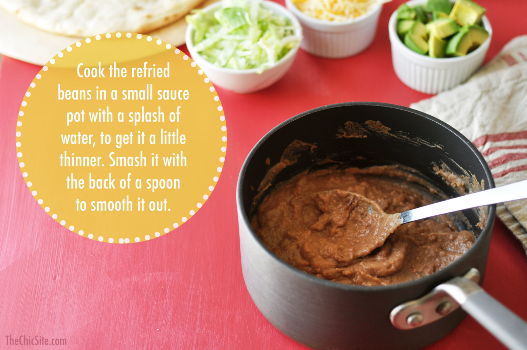 how to cook refried beans Rachel Hollis