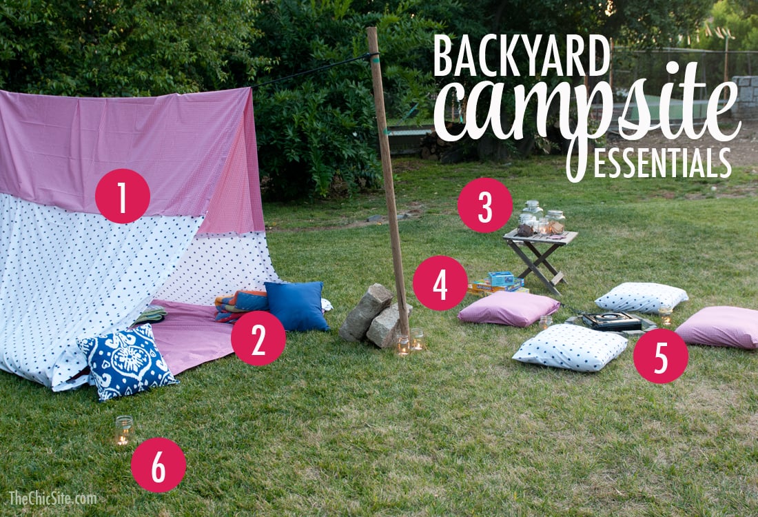 back yard camping ideas