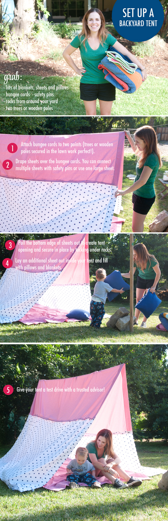 How to Set Up a Sheet Tent