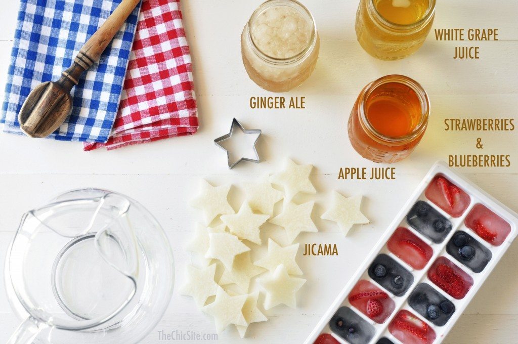 red white and blue drinks