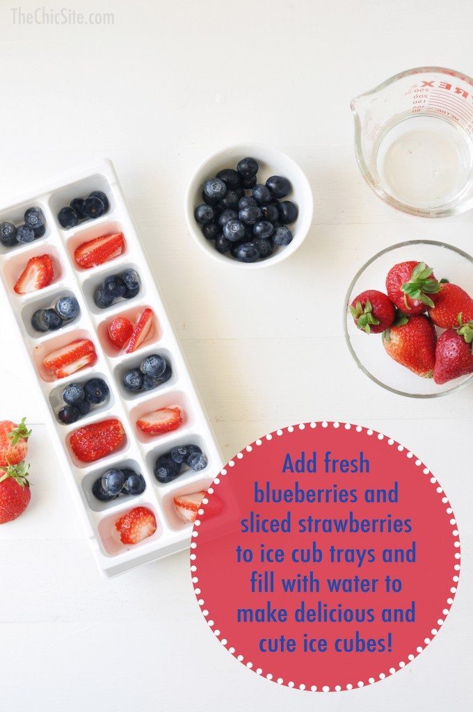 how to make fruit ice cubes