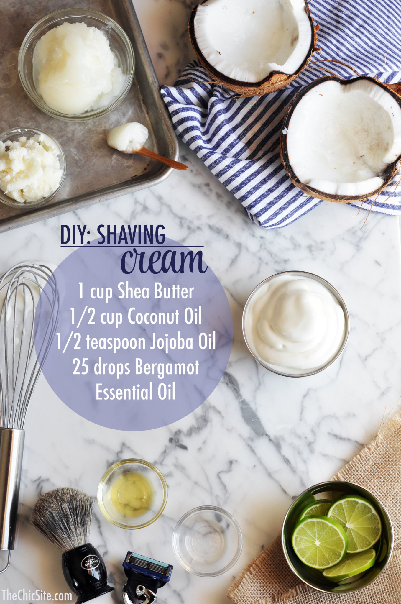 homemade shaving cream Rachel Hollis