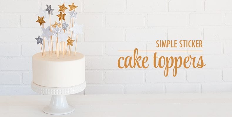 glitter cake toppers