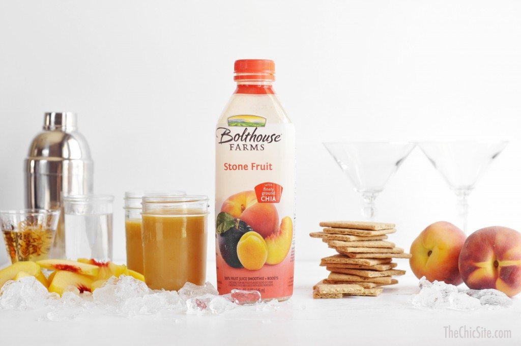 peach cobbler martini