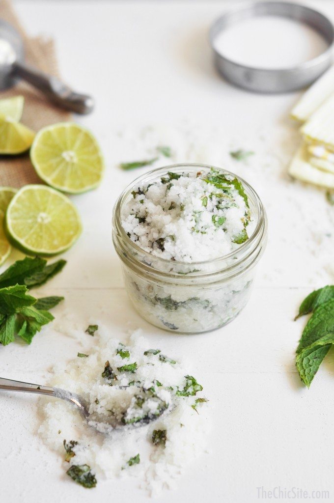 diy peppermint foot scrub