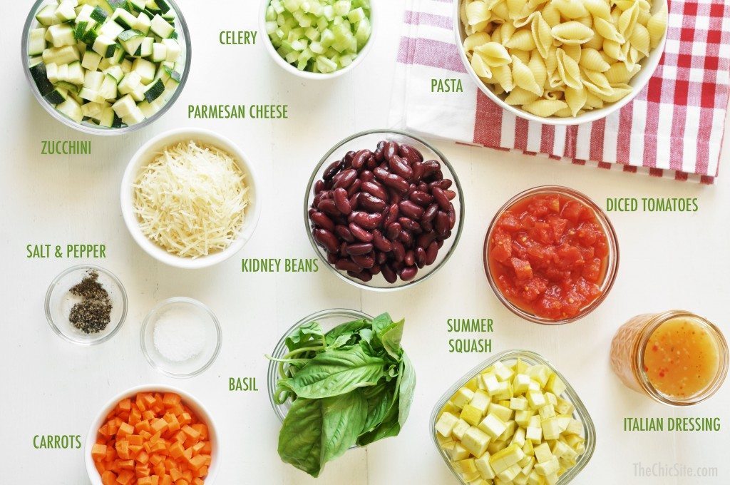 what do you need to make a delicious pasta salad