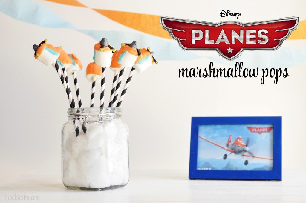 plane marshmallow pops