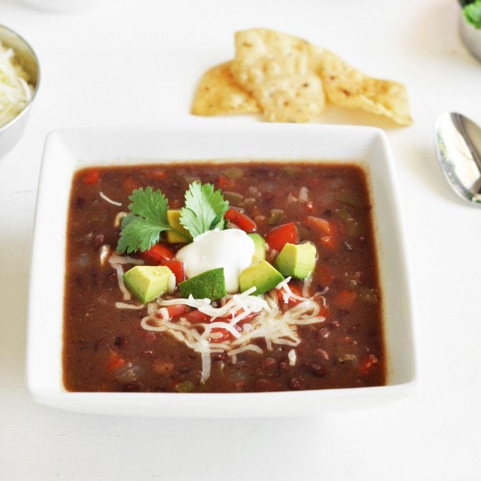 Slow Cooker Black Bean Soup