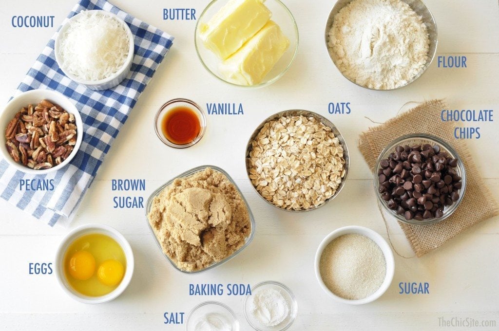 ingredients for cookies