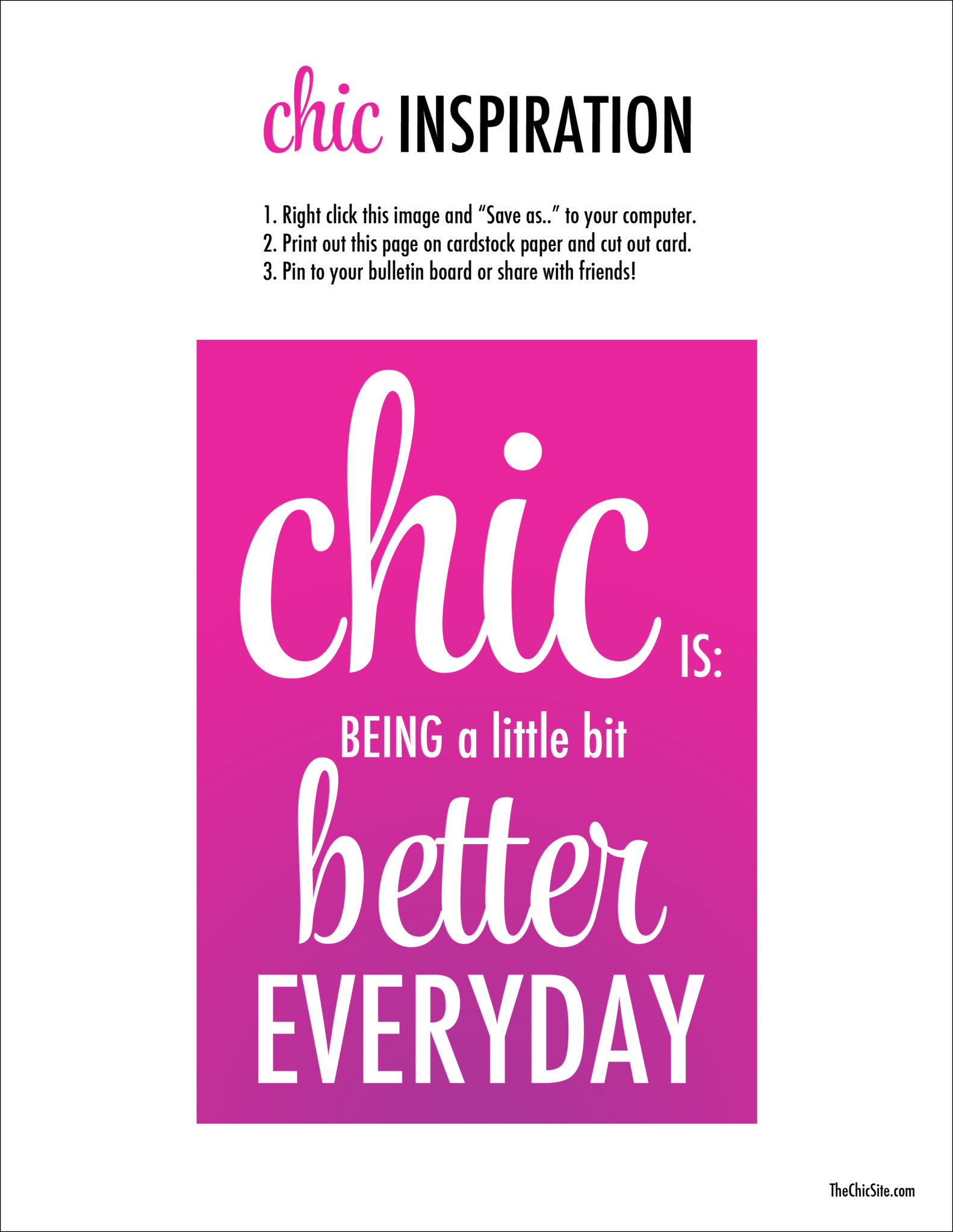 chic quotes, chic is