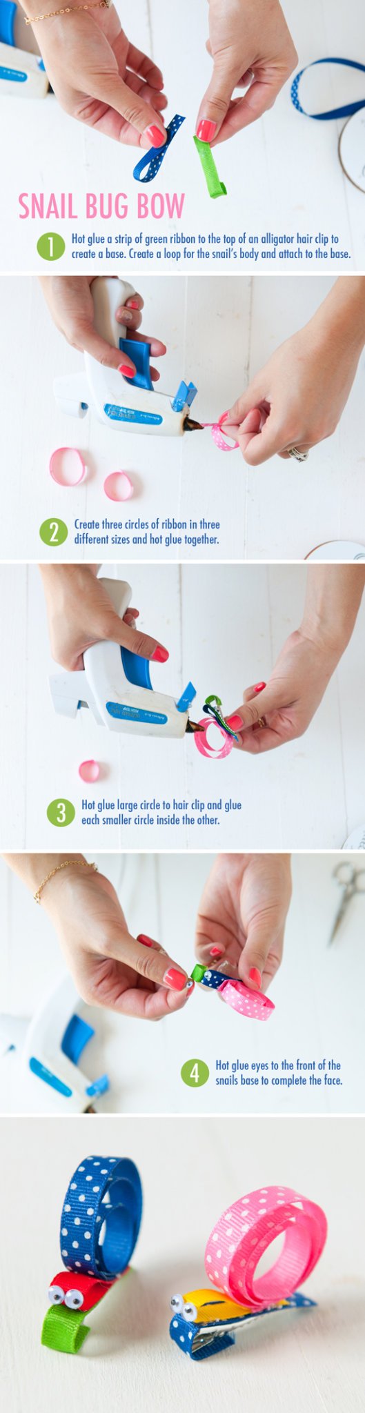 how to make a ribbon snail