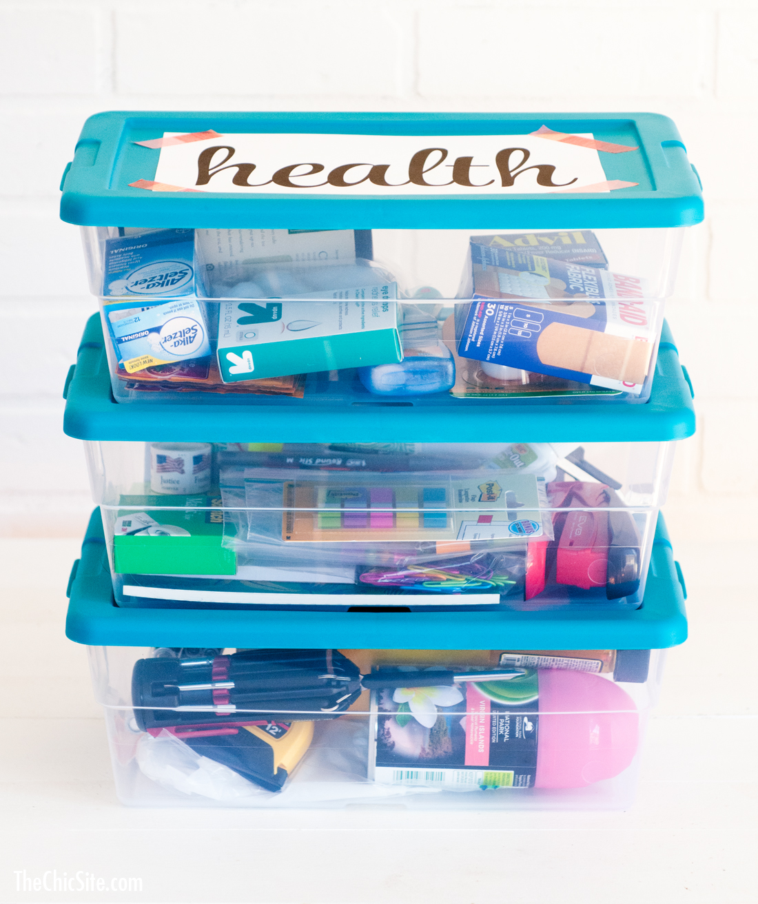 stackable college care package tupperware at college
