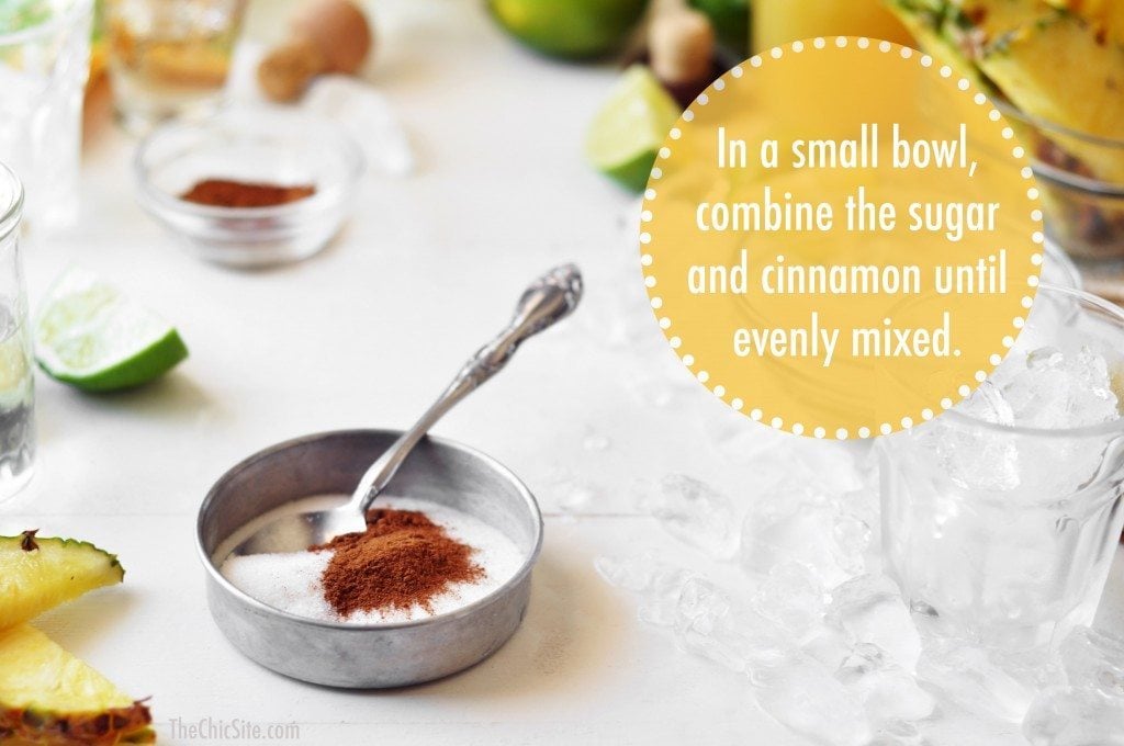 sugar and cinnamon mixed together 
