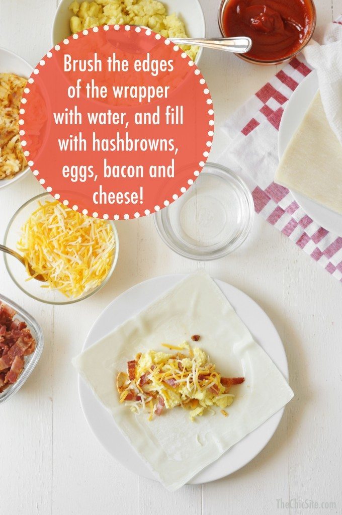 how to fill egg rolls