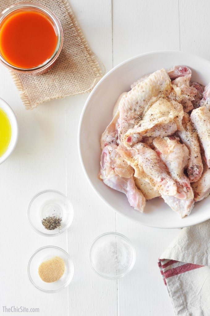 seasoned chicken wings